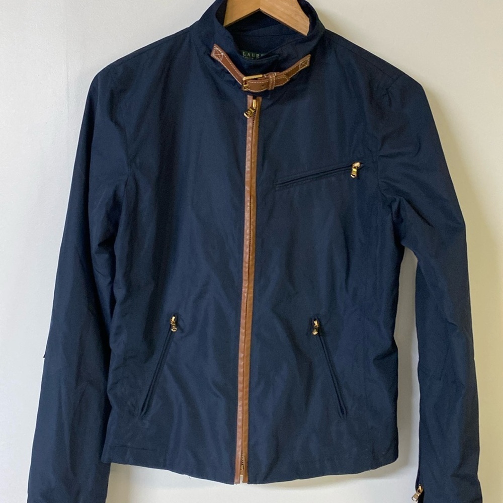RALPH LAUREN Jacket with beautiful gold and leather detailing